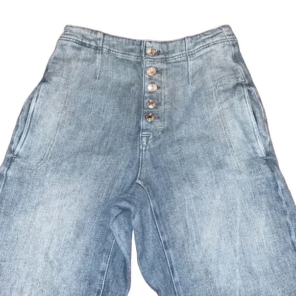 Free People We The Free Osaka Relaxed Low Slung Slouchy Tapered Cropped Jeans - Picture 6 of 6